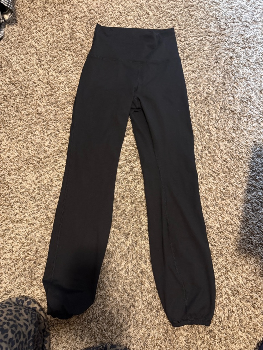 High-Waist Black Lounge Pants